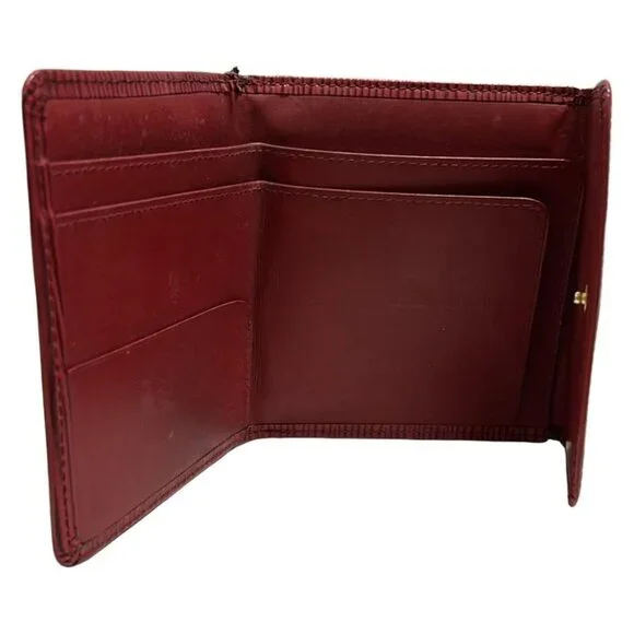 Louis Vuitton Hook Wallet Epi Porte Monnaie Billets Cult Cles Castilian Red